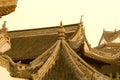 Detail of roofs at Yuyuan Gardens Royalty Free Stock Photo