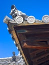 Detail of the rooftop of Kochi castle on Shikoku Island, Japan Royalty Free Stock Photo