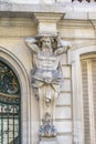 Detail of Royal Academy of Medicine Building Real Academia Nacional de Medicina. Madrid, Spain Royalty Free Stock Photo