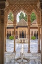 Alhambra Nazaries palace, Granada, Spain Royalty Free Stock Photo