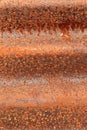 Detail rusted corrugated sheet metal