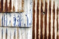 Rusted Metal Wall Texture Corrugated Steel Royalty Free Stock Photo