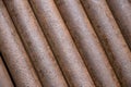 Detail of rusty iron tubes Royalty Free Stock Photo