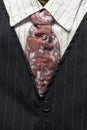 Detail of a 1920's Style Men's Pin Stripe Suit Royalty Free Stock Photo