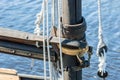 Detail of sail mast Royalty Free Stock Photo