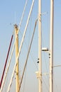 Detail of sailboat masts
