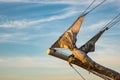 Detail of a sailing ship in Rostock, Germany Royalty Free Stock Photo