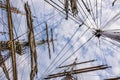 Detail of sailing ships on the Baltic Sea Royalty Free Stock Photo