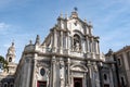Detail of the Saint Agatha Cathedral in Catania, Sicily in sunny day