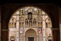 Detail of saint George cathedral in Ferrara, Italy