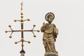 Detail of Saint mark basilica sculpture at Venice. Royalty Free Stock Photo