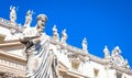 Saint Peter statue in front of Saint Peter Cathedral - Rome, Italy - Vatican City Royalty Free Stock Photo