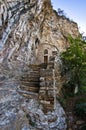 Detail from Saint Sava hermitage high up in a mountain near Studenica monastery Royalty Free Stock Photo