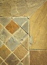 Detail sandstone square stone tiles Royalty Free Stock Photo