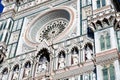 Detail of Santa Maria in Fiore, cathedral of Florence, Italy