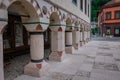 Detail of sarena dzamija or Ornamented mosque in Travnik, city i