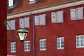 Detail of Scandinavian street architecture Royalty Free Stock Photo