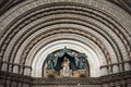 Detail of scenic Orvieto Cathedral Duomo di Orvieto, Umbria, Italy Royalty Free Stock Photo