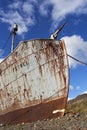 Detail scheepswrak Grytviken Zuid Georgia; detail shipswreck Grytviken South Georgia Royalty Free Stock Photo