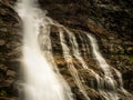 Detail of the Schleier waterfall at the Hintersee in Mittersill Royalty Free Stock Photo