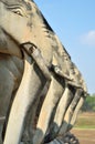 Detail of sculpture elephant