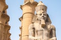 Detail of a sculpture of Ramses II in Luxor temple Royalty Free Stock Photo