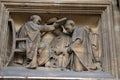 Relief sculpture on the University of Oxfords Examination Schools Building. Oxford