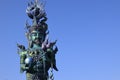 Detail of sculpture in Wat Rong Suea Ten, Temple of the Dancing Tiger, -Chiang Rai-Thailand