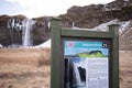 Detail of Seljalandsfoss signal in the winter