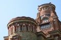 Detail of Sem Benelli castle. Zoagli. Tigullio. Liguria. Italy Royalty Free Stock Photo