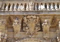 A detail of the seminary palace in Lecce in Italy