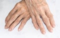 Detail senior Hands