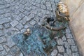 The gnome statues in Wroclaw