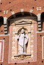 Detail of Sforza Castle in Milan Italy Royalty Free Stock Photo