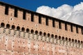 Sforza Castle - Milan Italy - Castello Sforzesco Royalty Free Stock Photo