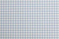 Detail of a sheet of squared paper Royalty Free Stock Photo