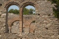 Detail shoot of Roman gate in Butrint, Albania