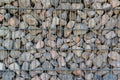 Detail shot of a stone retaining wall Royalty Free Stock Photo