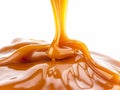 Caramel Flow Close-up Royalty Free Stock Photo