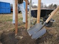 detail of a shovel