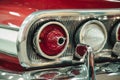 Detail of a show car. Car lamp close-up Royalty Free Stock Photo