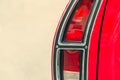 Detail of a show car. Car lamp close-up Royalty Free Stock Photo