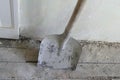 Detail of a showel in a construction site Royalty Free Stock Photo