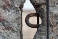 Close up of the remains of the Berlin Wall, Germany at the Wall Memorial, reminder of a once divided city. Royalty Free Stock Photo