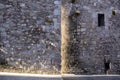 Detail of the side street of the cathedral of Cuenca Royalty Free Stock Photo