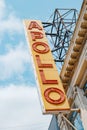 detail of the sign of the Apollo Theater, New York