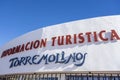 Detail sign building tourist information in Torremolinos,Spain.