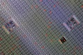 Detail of a silicon wafer Royalty Free Stock Photo