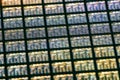 Detail of Silicon Wafer Containing Microchips