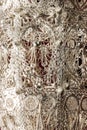 Detail of silver incensory with filigree work